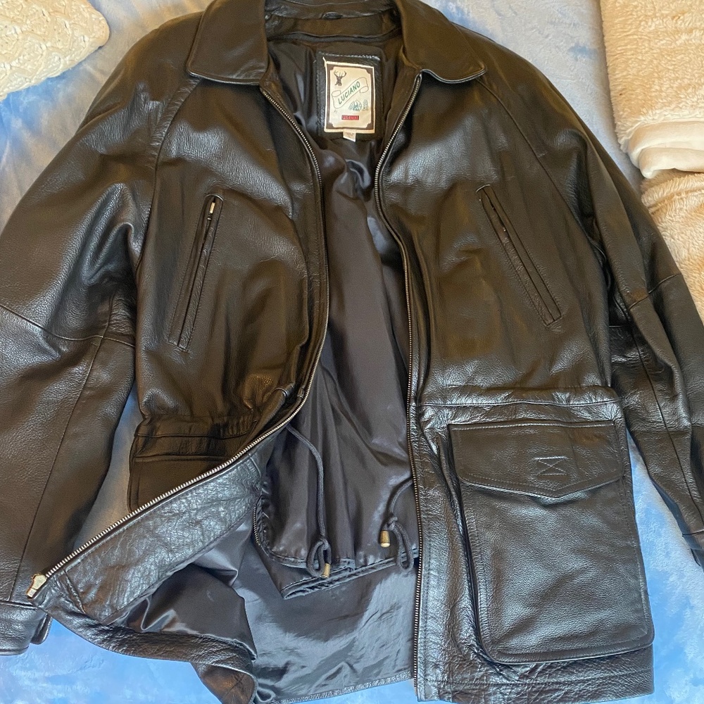 Beautiful Leather Luciano Leather Jacket for men- gorgeous!